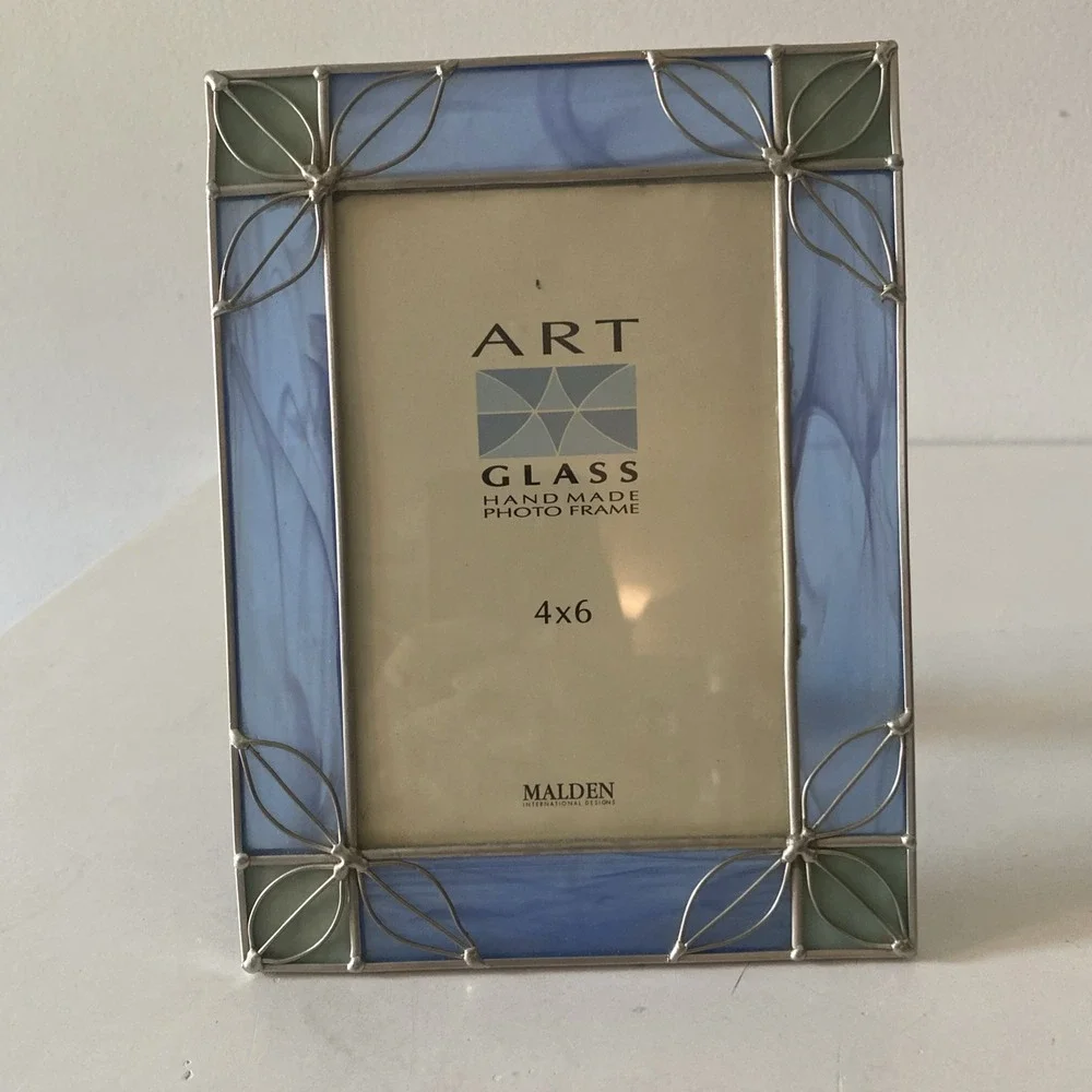 Malden Handmade Art Glass Photo Frame 4